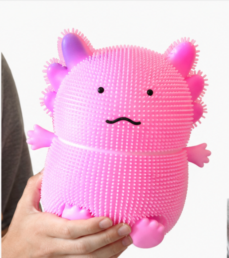 Jumbo Spiky Axolotl Sensory Squishy