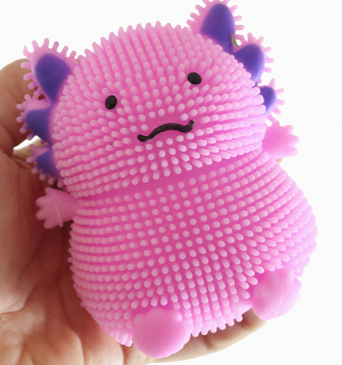 Axolotl Puffball - Stretchy Soft Squishy Sensory Fidget Toy, Stress Relief Classic Novelty Toy for Ages 4+, Fidget Toys