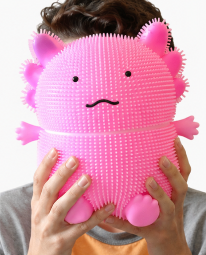 Jumbo Spiky Axolotl Sensory Squishy