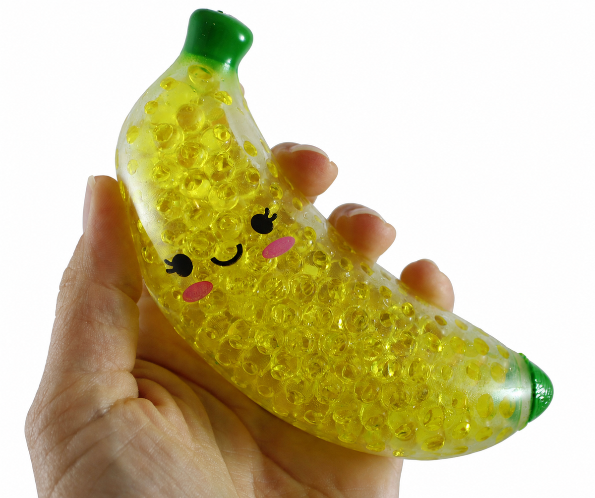 Cute Banana Orbeez Squishy – Water Bead Stress-Relief Fidget