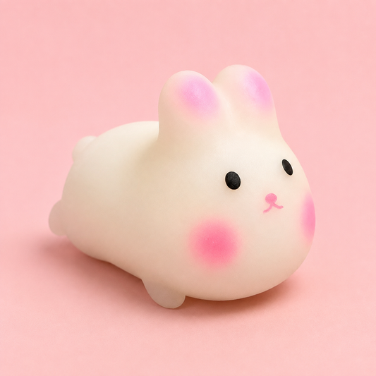 Kawaii Bunny Squishy – Cute White Rabbit Sensory Fidget Toy