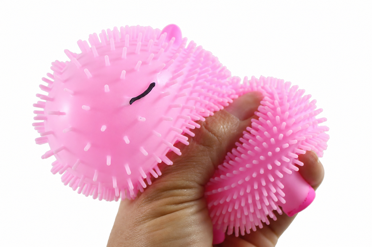 Capybara Puffer Ball Fidget Toy - Soft Textured Sensory Stress Relief Toy