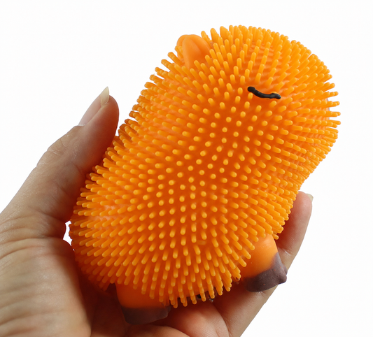 Capybara Puffer Ball Fidget Toy - Soft Textured Sensory Stress Relief Toy