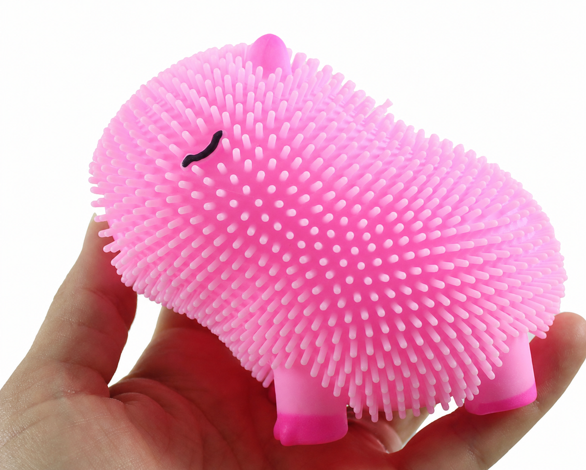 Capybara Puffer Ball Fidget Toy - Soft Textured Sensory Stress Relief Toy