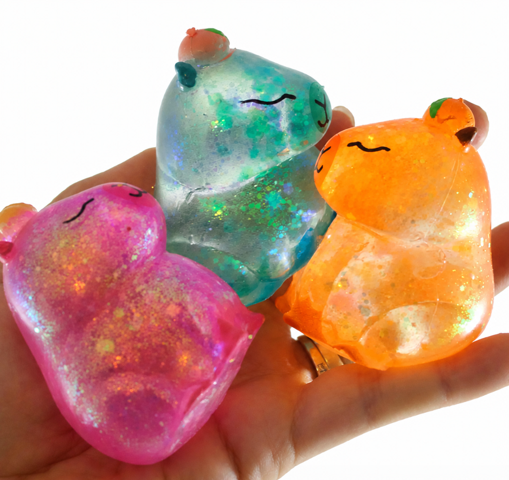 Glitter Capybara Squishy - Sugar Squishy