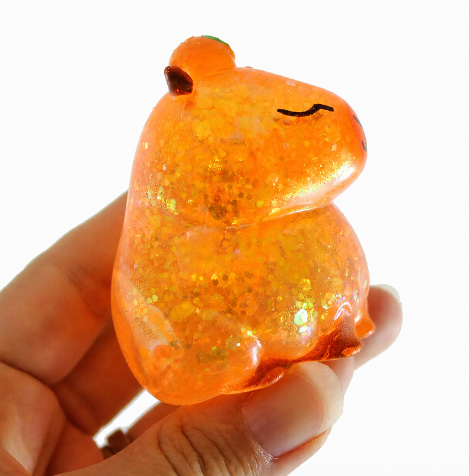Glitter Capybara Squishy - Sugar Squishy