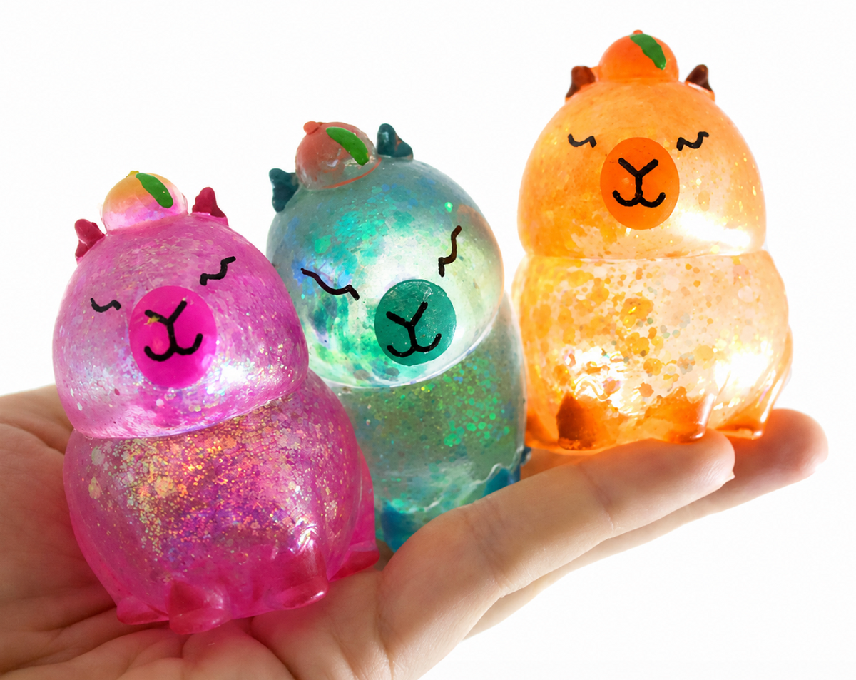 Glitter Capybara Squishy - Sugar Squishy