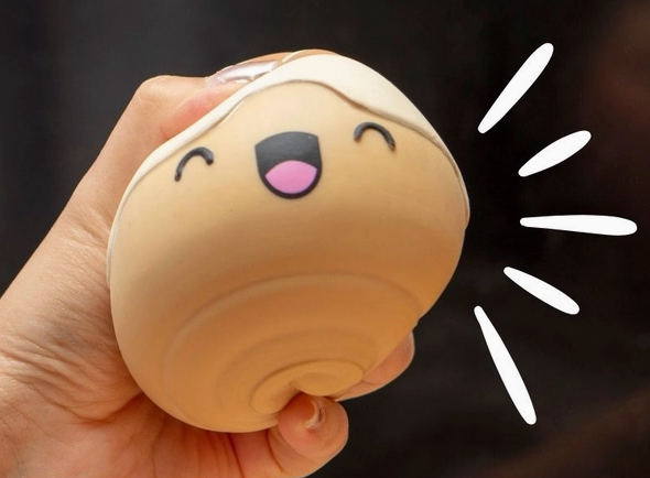 Cinnamon Roll Squishy Stress Relief Toy, Unisex Relaxation Item for Ages 4+, Classic Novelty Hobby Accessory