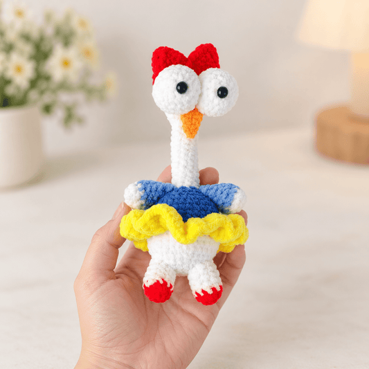 Colorful Crocheted Chicken Doll - Hiitzchrissy's Eclectic Fun Finds