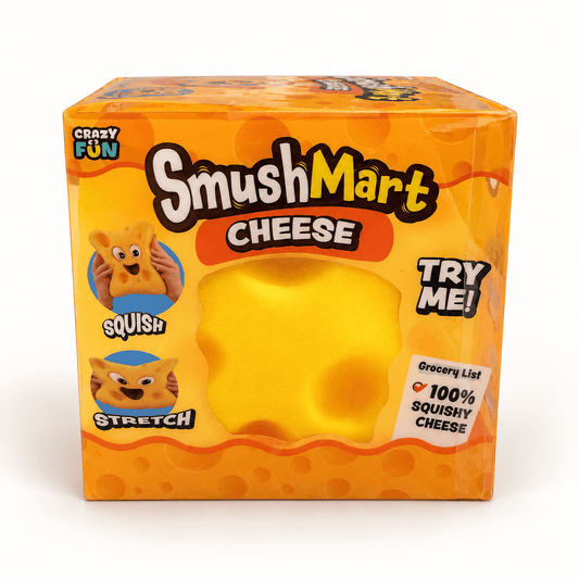 Crazy and Fun SmushMart Cheese Squishy Toy - Hiitzchrissy's Eclectic Fun Finds