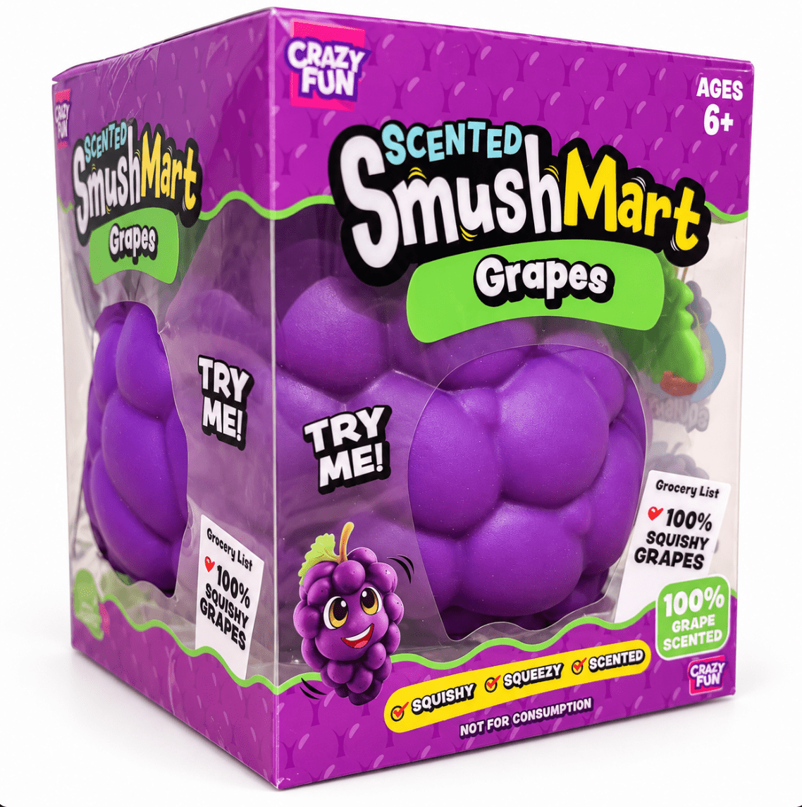Crazy Fun SmushMart Grape Scented Squishy Toy - Hiitzchrissy's Eclectic Fun Finds