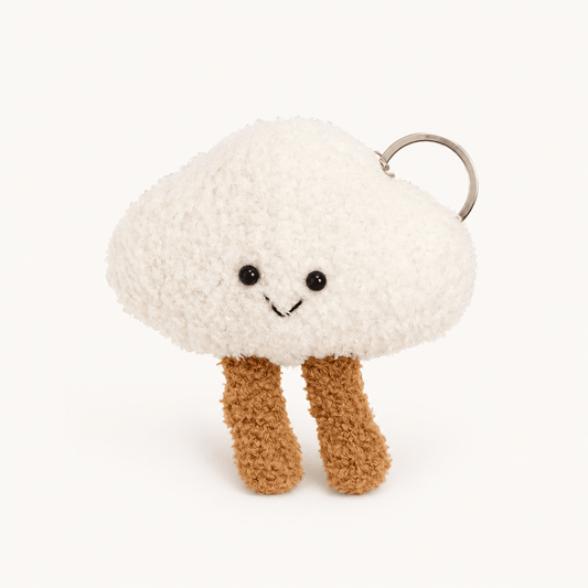 Crochet Cloud Keychain - Hiitzchrissy's Eclectic Fun Finds