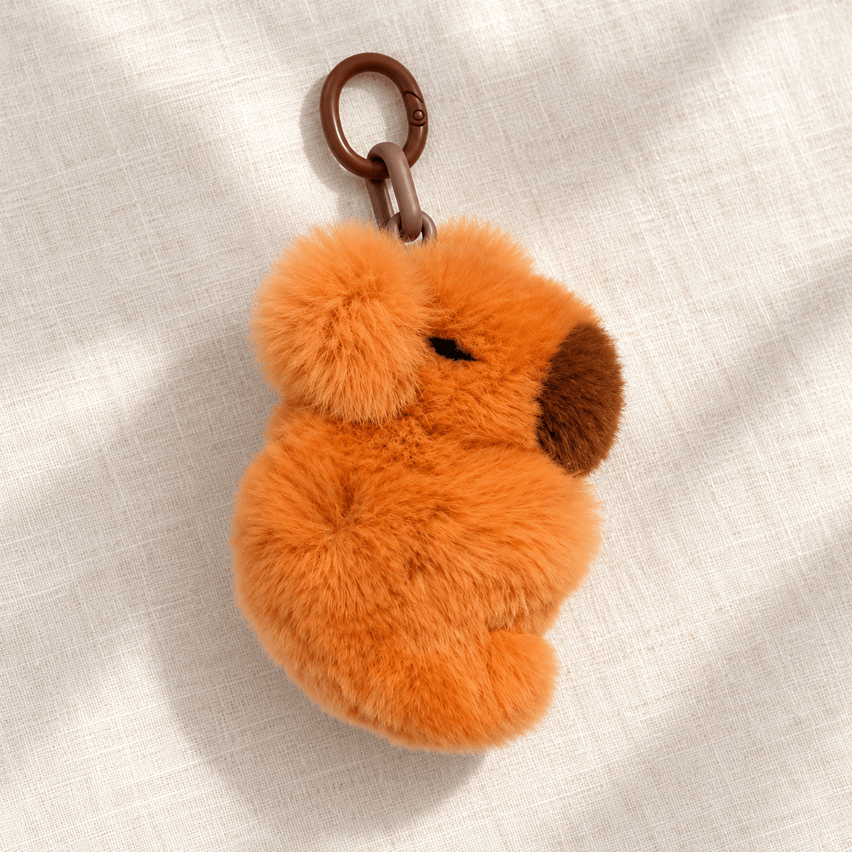 Fluffy Capybara Plush Keychain and Bag Charm - Hiitzchrissy's Eclectic Fun Finds