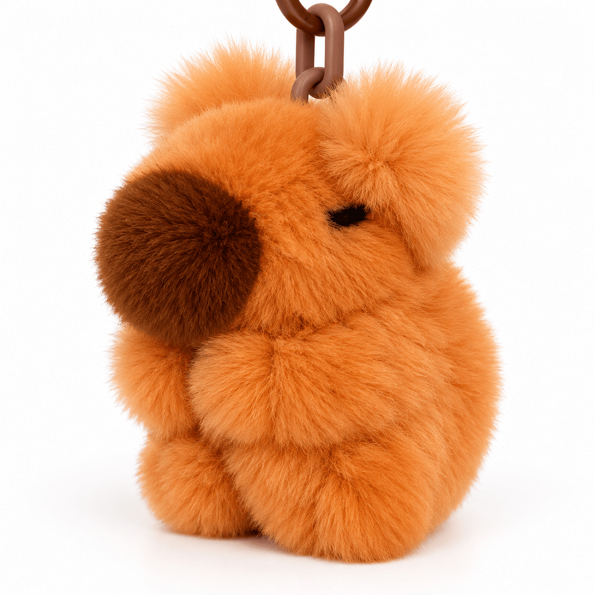 Fluffy Capybara Plush Keychain and Bag Charm - Hiitzchrissy's Eclectic Fun Finds