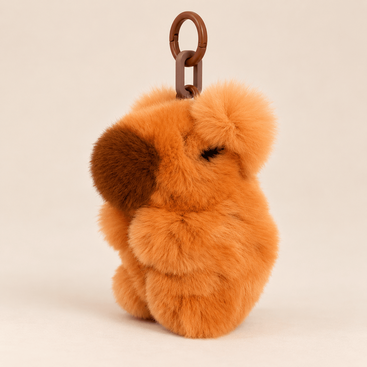 Fluffy Capybara Plush Keychain and Bag Charm - Hiitzchrissy's Eclectic Fun Finds