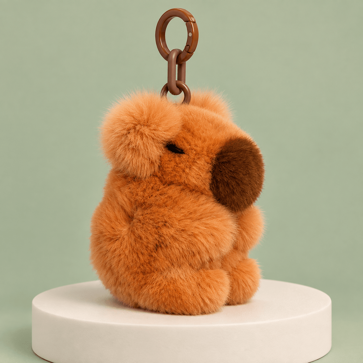 Fluffy Capybara Plush Keychain and Bag Charm - Hiitzchrissy's Eclectic Fun Finds