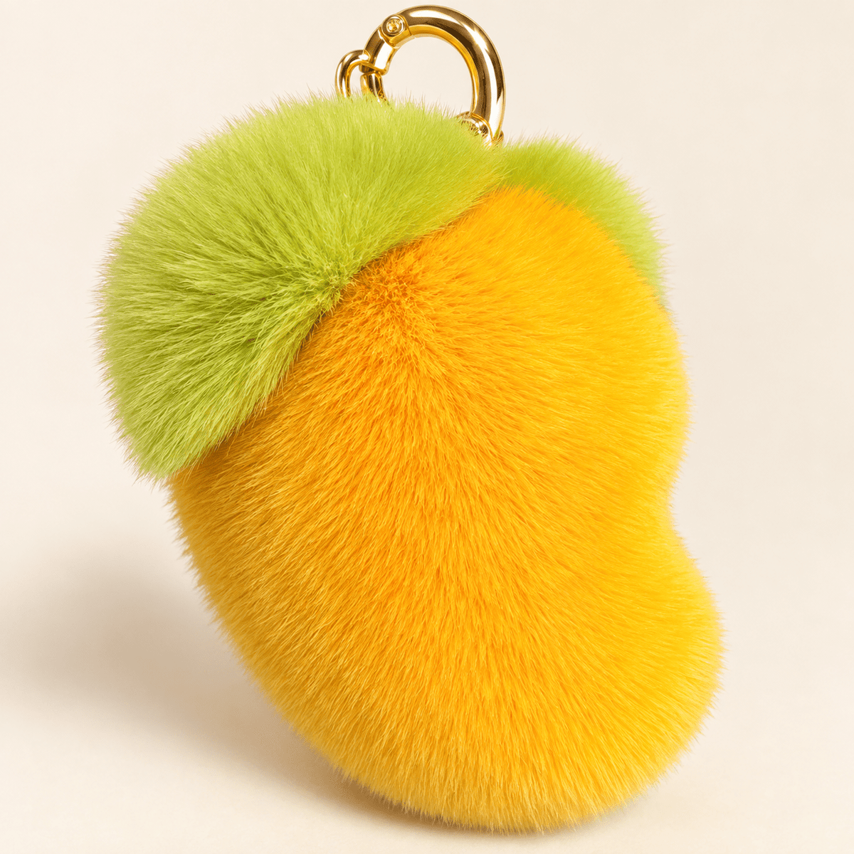 Fluffy Mango Keychain - Hiitzchrissy's Eclectic Fun Finds