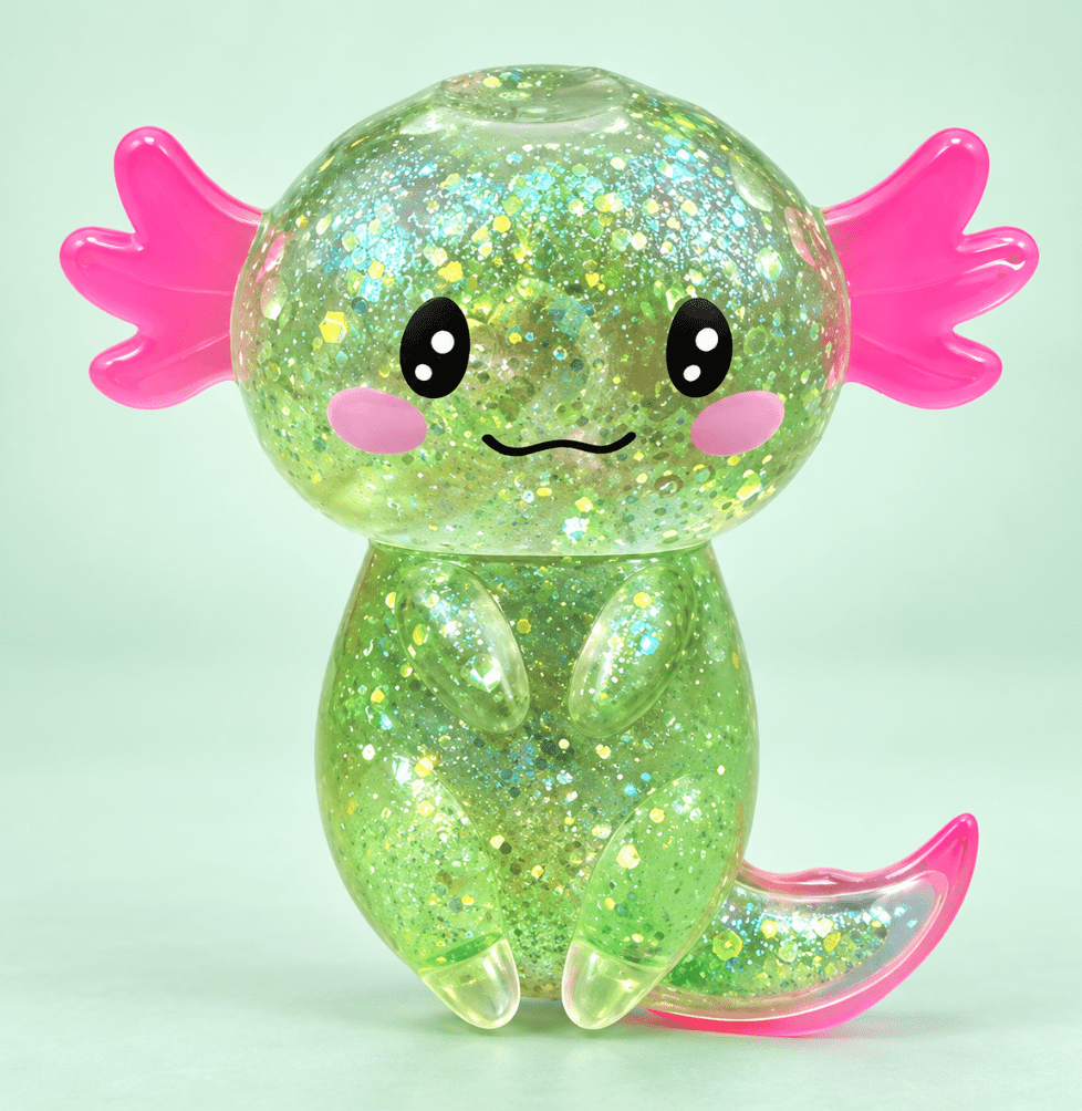 Glitter Axolotl Sugar Squishy - Hiitzchrissy's Eclectic Fun Finds