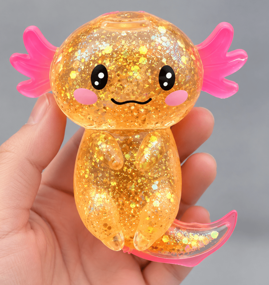 Glitter Axolotl Sugar Squishy - Hiitzchrissy's Eclectic Fun Finds
