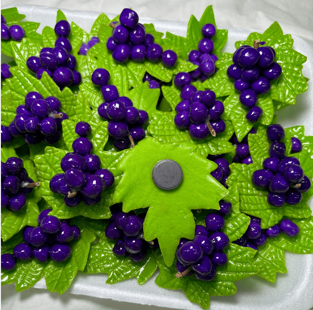 Glossy Finish Clustered Grapes Magnet - Hiitzchrissy's Eclectic Fun Finds