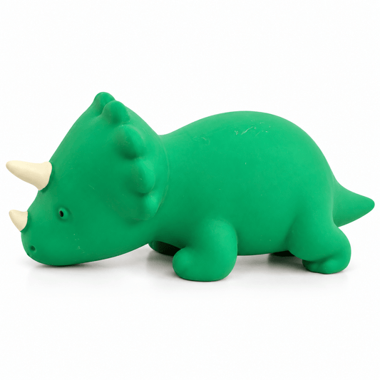 Green Triceratops Dinosaur Squishy – Squeezable Fidget Toy - Hiitzchrissy's Eclectic Fun Finds