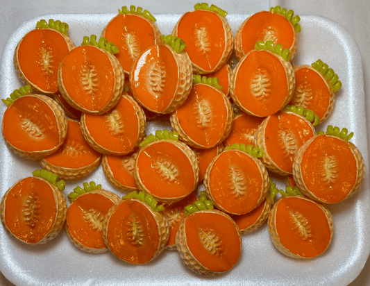 Half-Cut Miniature Cantaloupe Refrigerator Magnet - Hiitzchrissy's Eclectic Fun Finds