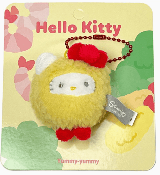 Hello Kitty Tempura Plush Keychain – Kawaii Sanrio Bag Charm - Hiitzchrissy's Eclectic Fun Finds