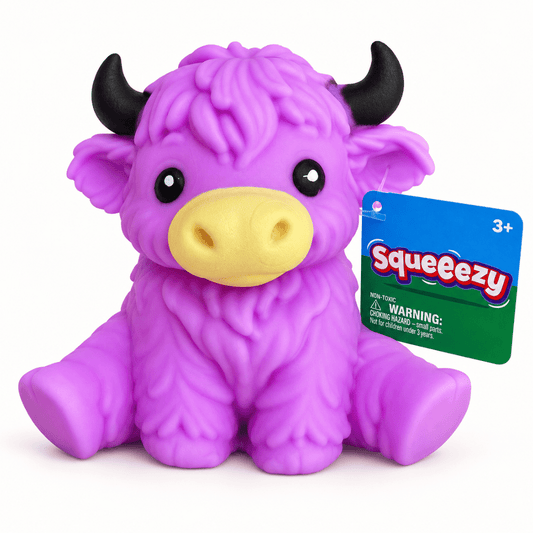 Highland Cow Squishy Sensory Squeeze Toy - Hiitzchrissy's Eclectic Fun Finds