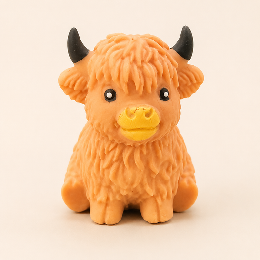 Highland Cow Squishy – Cute Cow Stress Ball Sensory Fidget Toy