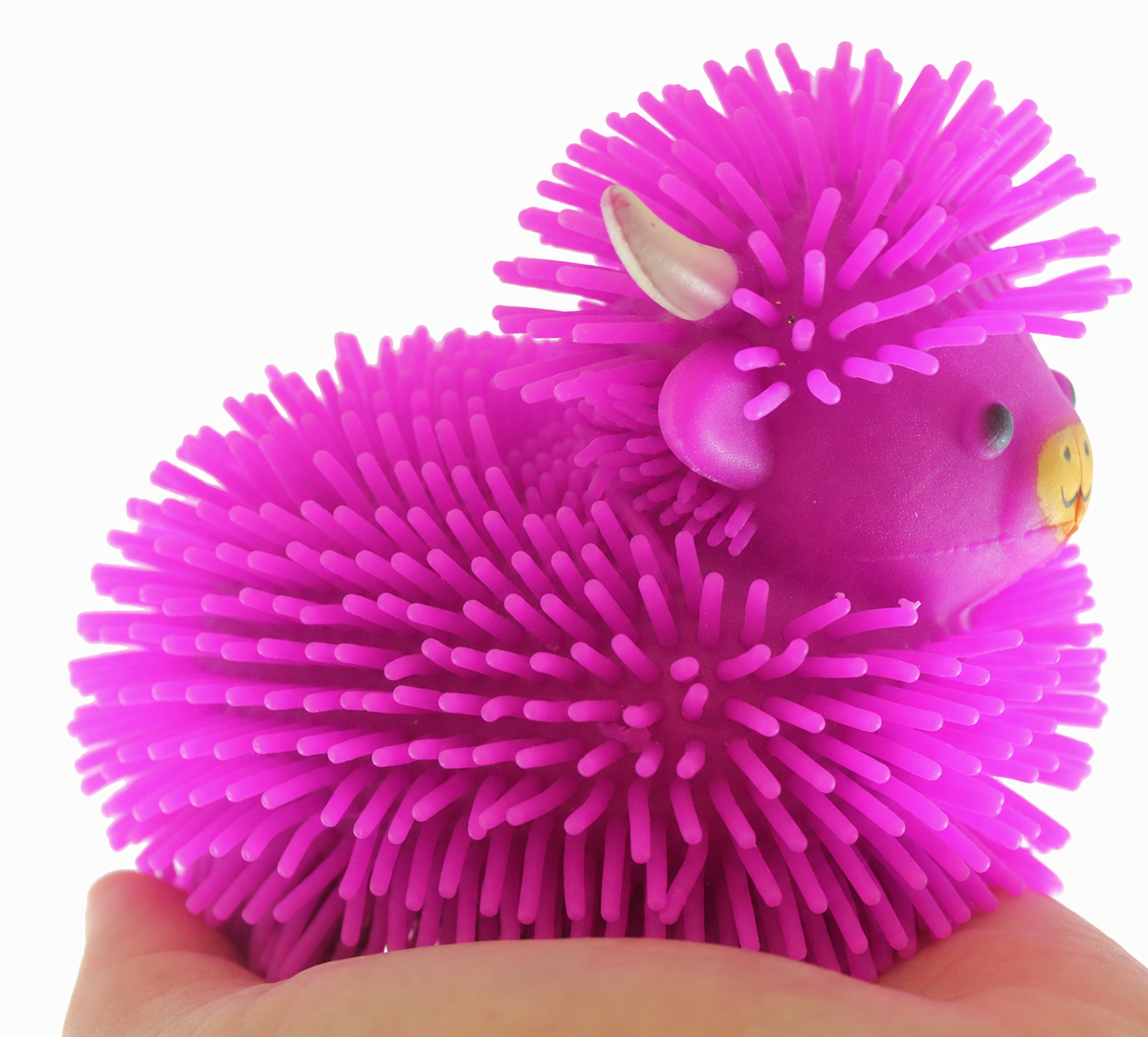 Highland Cow Stretchy Farm Animal Puffer Ball - Random Color, Soft Squishy Sensory Fidget Stress Relief Toy