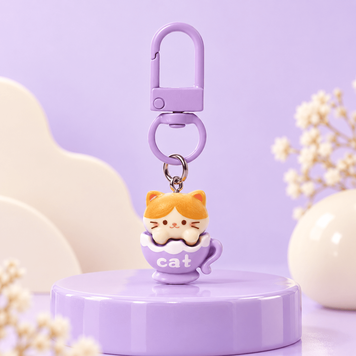 Kawaii Cat Bag Charm Keychain - Hiitzchrissy's Eclectic Fun Finds