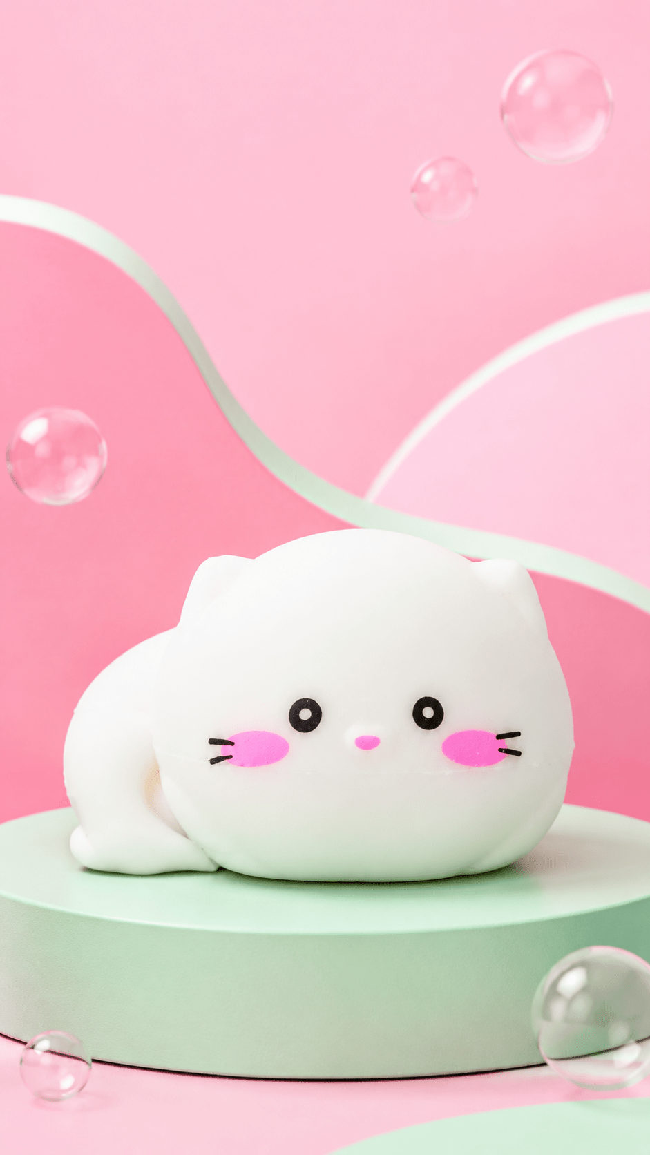 Kawaii White Cat Squishy - Hiitzchrissy's Eclectic Fun Finds