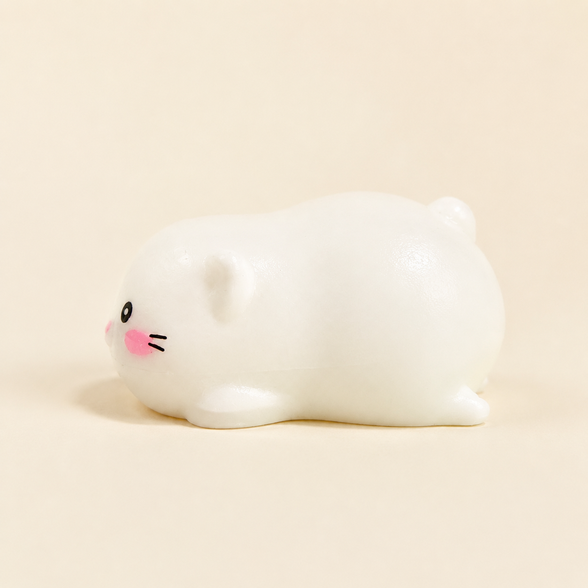 Kawaii White Cat Squishy – Cute Kitty Stress Ball Sensory Fidget Toy