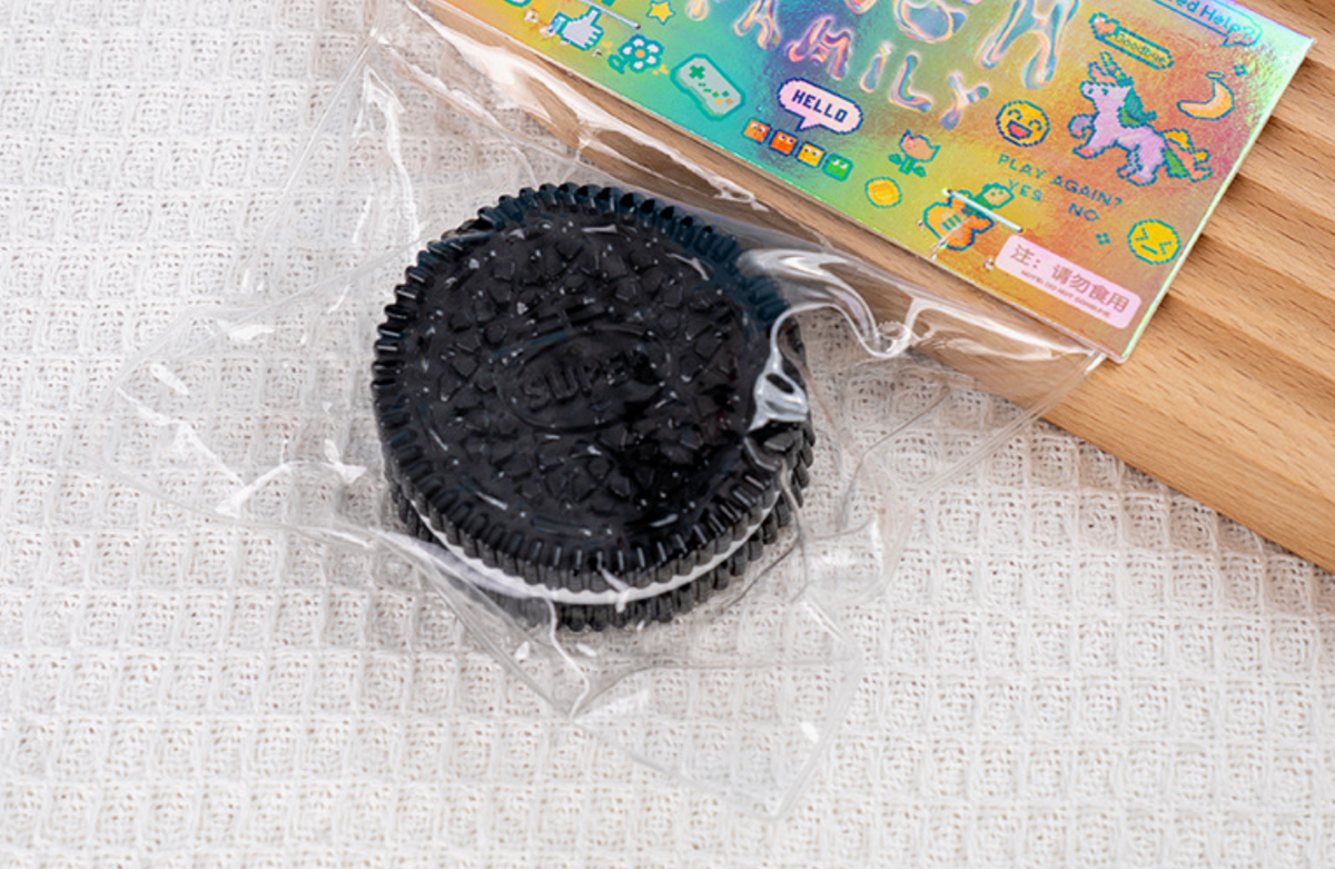 Oreo Cookie Squishy Sensory Toy - Cute Soft Squishy Companion, Fidgets Squishies for Play & Stress Relief, Sensory Stress Reliever Treat