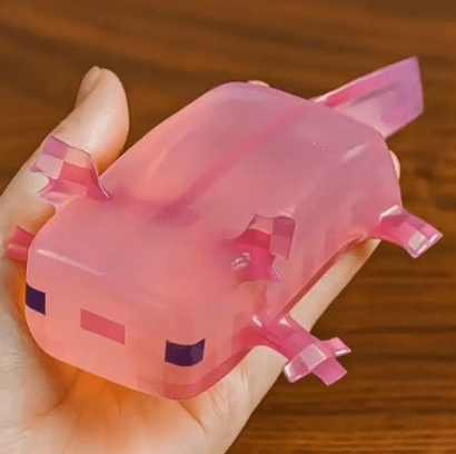 Pink Axolotl Sensory Squishy Toy - Hiitzchrissy's Eclectic Fun Finds