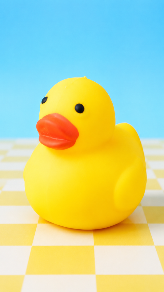 Yellow Duck Squishy Stress Ball – Cute Rubber Duck Sensory Fidget Toy