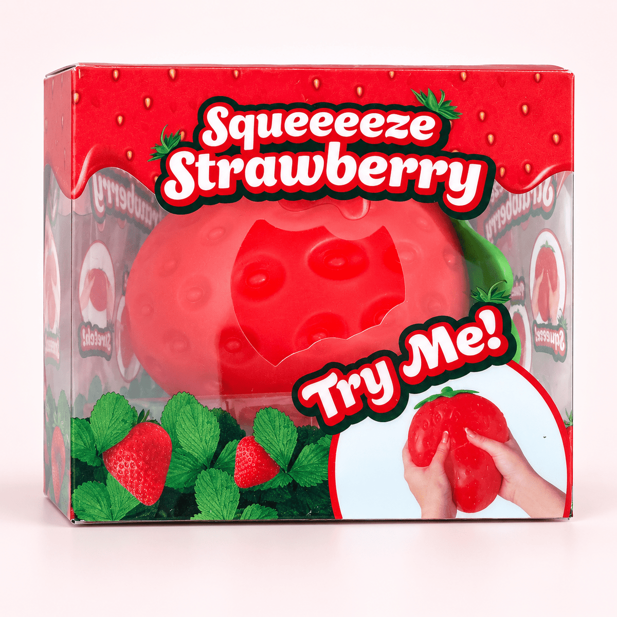 Squeeeeze Strawberry Squishy Sensory Toy – Stretchy Fruit Fidget - Hiitzchrissy's Eclectic Fun Finds